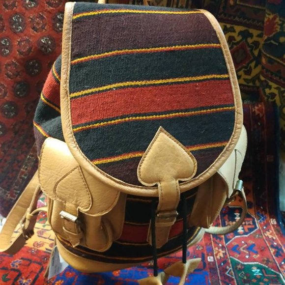 Handmade Eastern Europe Backpack, big bag leather - Picture 7 of 10